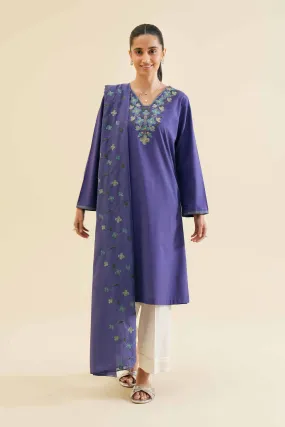 2 Piece - Embroidered Suit - PS24-117