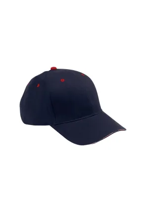 Adams Mens Patriot Adjustable Hat - Navy Blue/Red