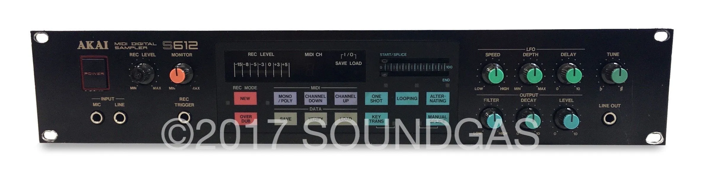 Akai S612   MIDI Front Panel Animator