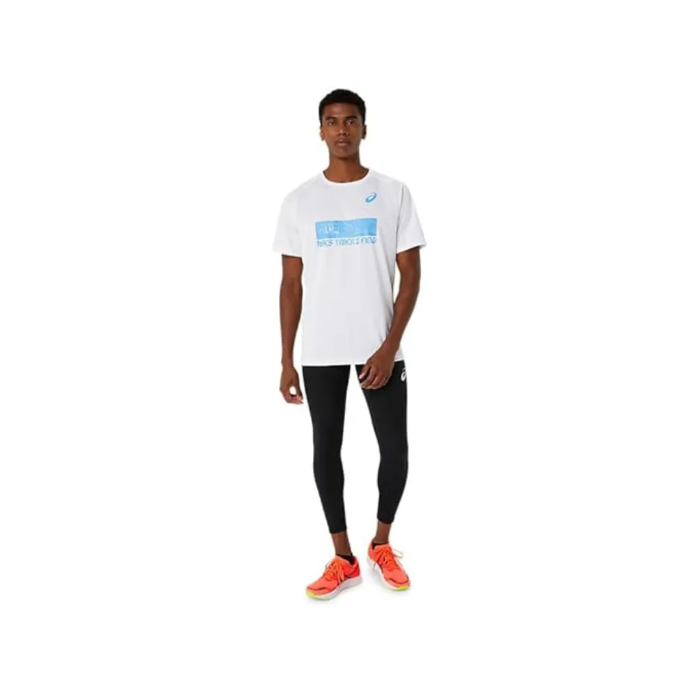 ASICS Men's Track Practice Graphic Top (Brilliant White)