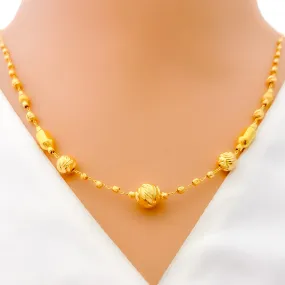 Bespoke Golden 4-Piece 21k Gold Necklace Set