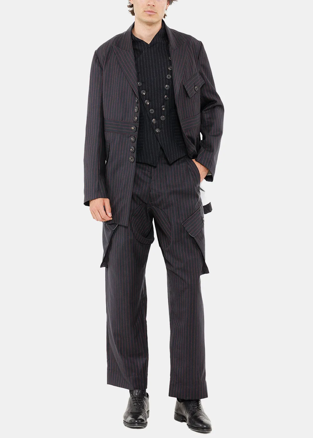 Black & Red C10 SB Pinstripe Jacket