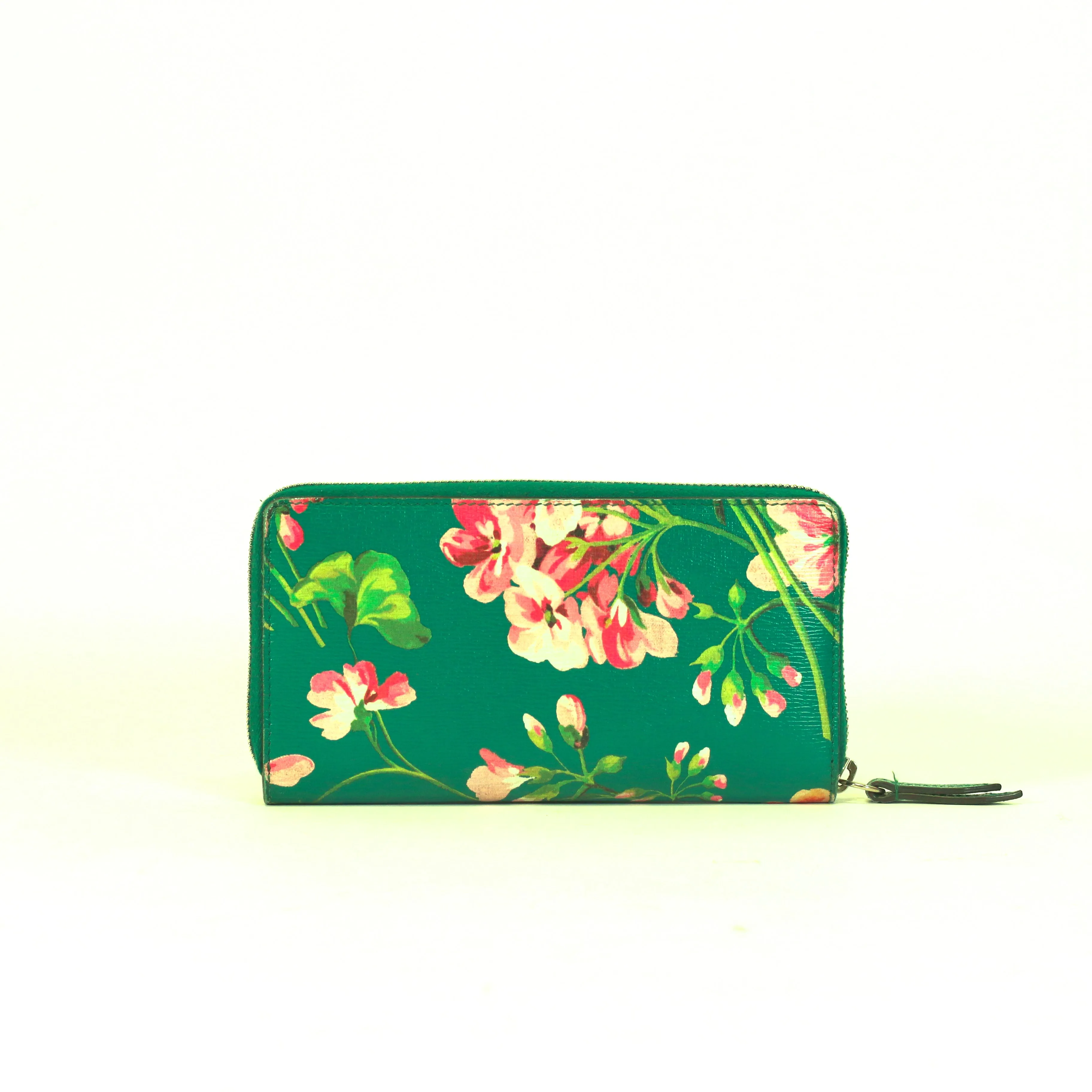 Blooms Print Zip Around Wallet