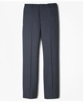 Brooks Brothers Boys Junior Plain-Front Wool Suit Pants Grey