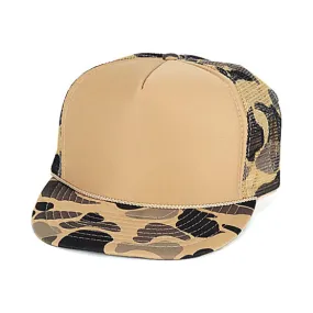 Camouflage Trucker & Baseball Hat/Cap W/ Poly Foam Front & Foam Backing - CPC