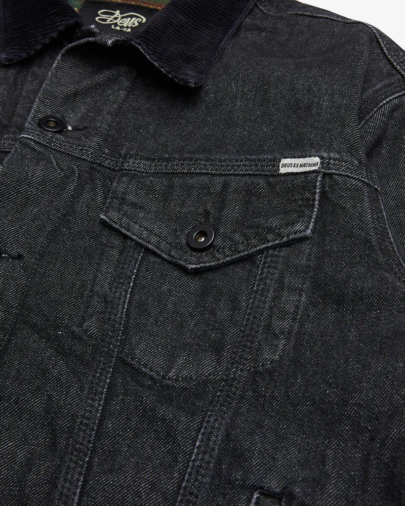 Deus Ex Machina Leon Trucker Jacket - Washed Black