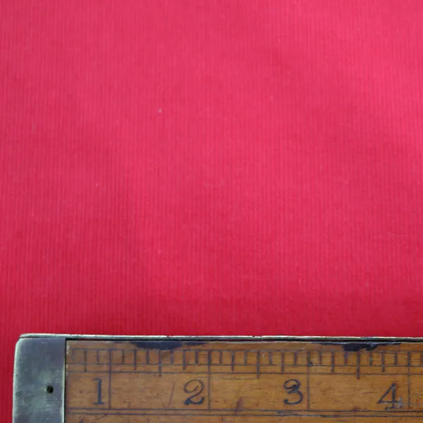 Dressmaking Cotton Needlecord - Fire Engine Red