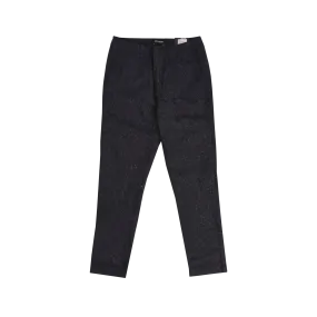 Elastcated Waist Flecked Wool Trouser - Dark Davy