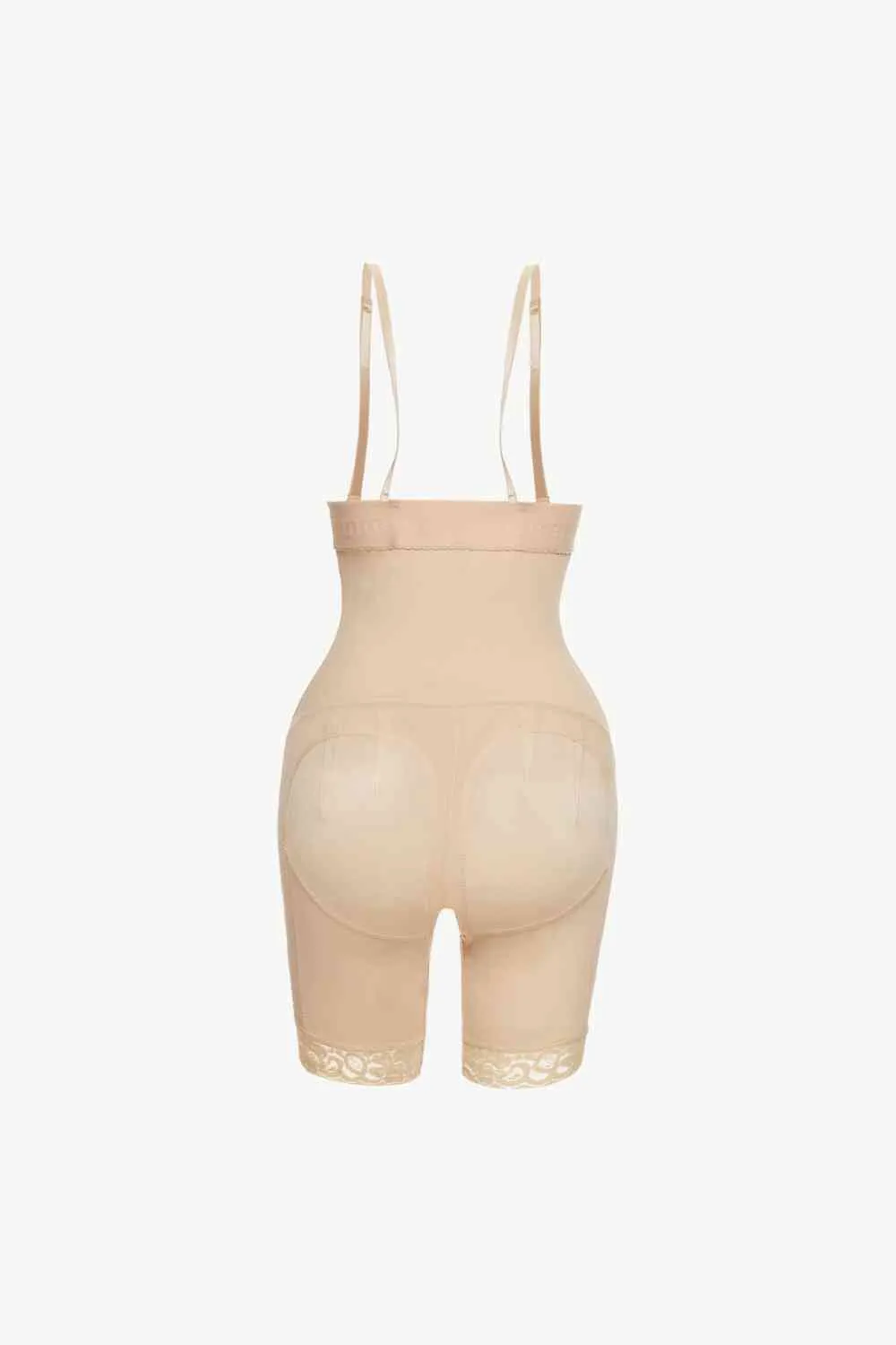 Figurformender Bodysuit mit Häkchen- und Ösenbesatz in voller Größe