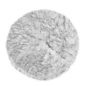 Grey Tipped Round Rug