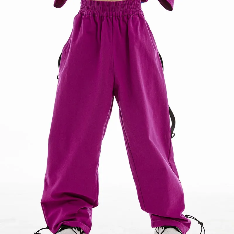 HH0362 Hip Hop Dance -Loose Fit Tops -Pants -Performance Clothing HH0362