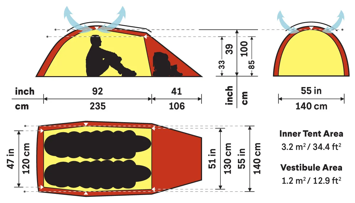 Jannu 2 Person Tent