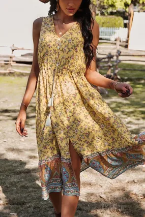 Kleid mit Blumenmuster im Boho-Stil