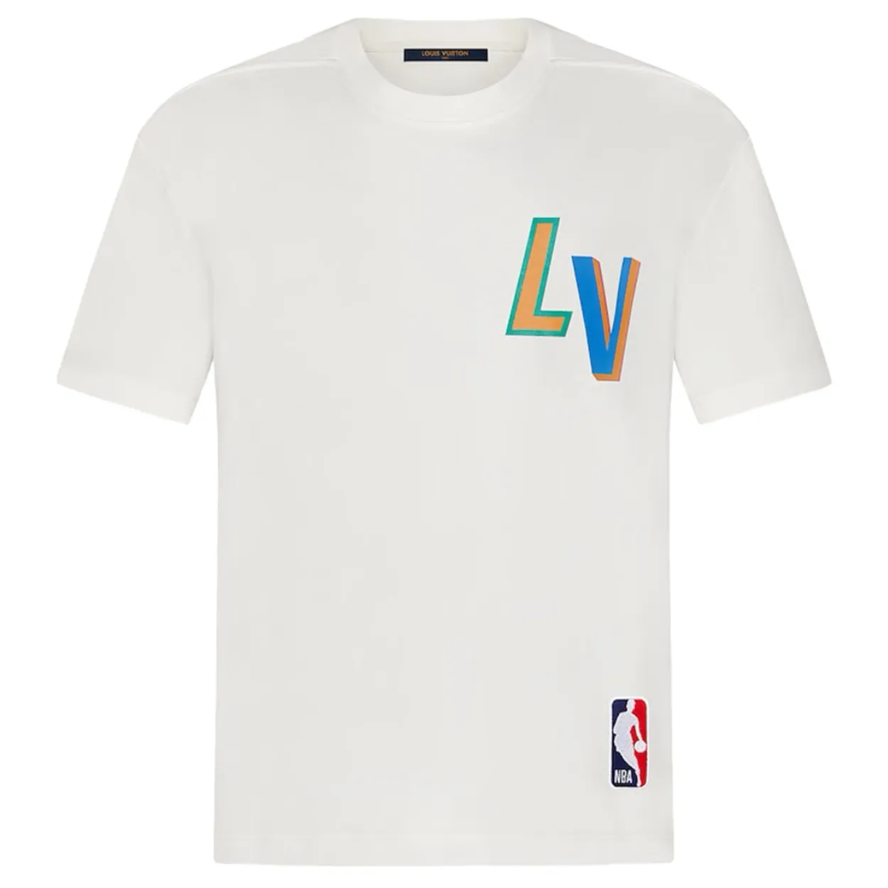 Louis Vuitton x NBA Basketball Short-Sleeved T-Shirt White