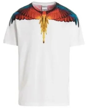 Marcelo Burlon Icon Wings Regular T-Shirt White Red