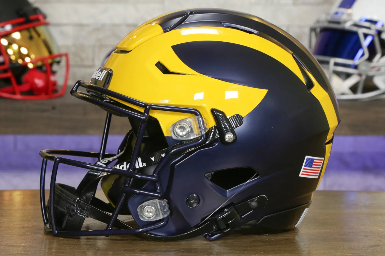 Michigan Wolverines Riddell SpeedFlex Helmet - National Champions 2023