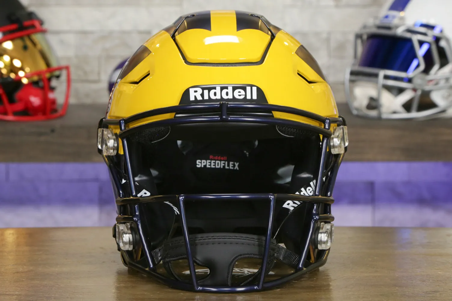 Michigan Wolverines Riddell SpeedFlex Helmet - National Champions 2023