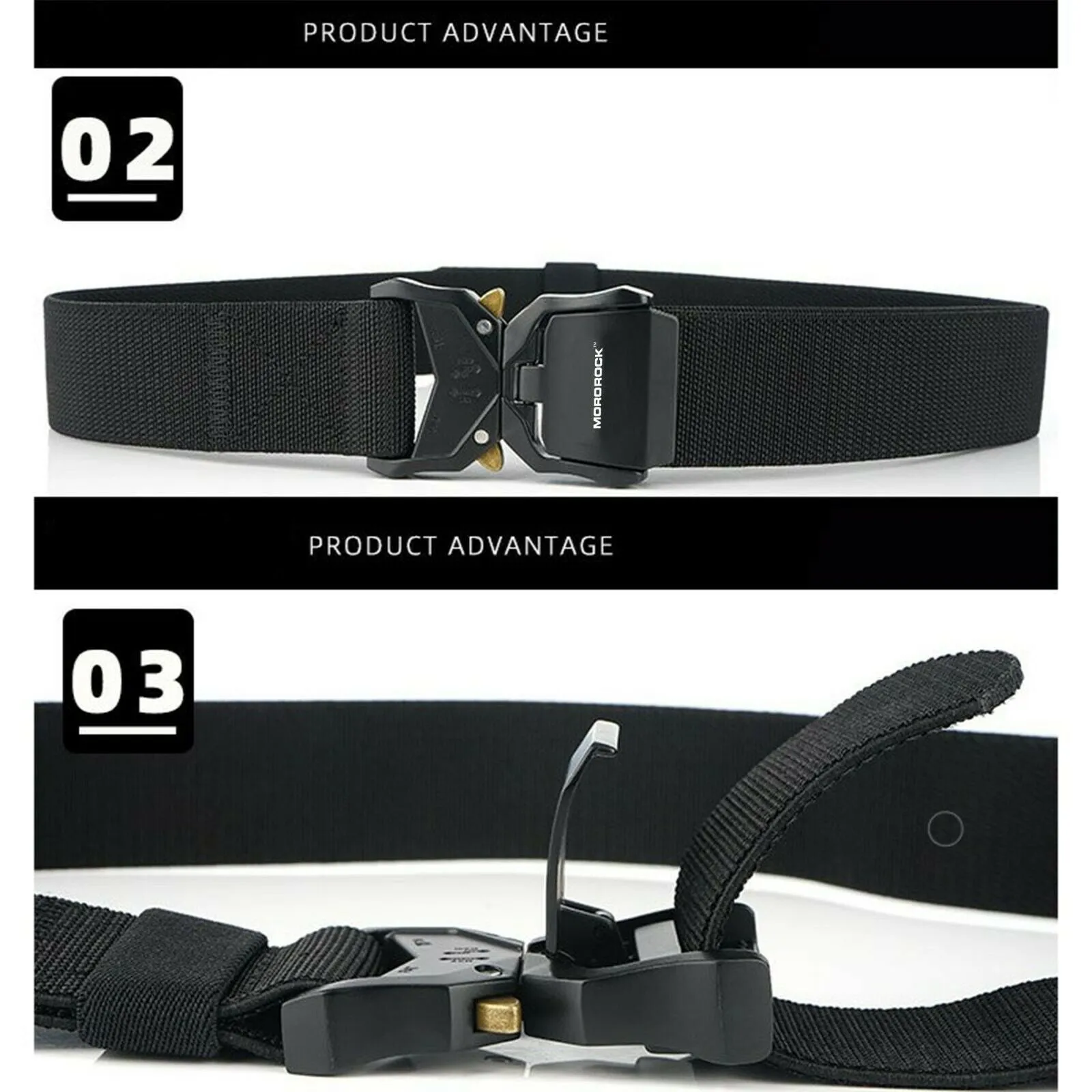 MROCKX™ Canvas Tactical Belt - Adjustable Metal Buckle | Survival Army Rigger Waistband