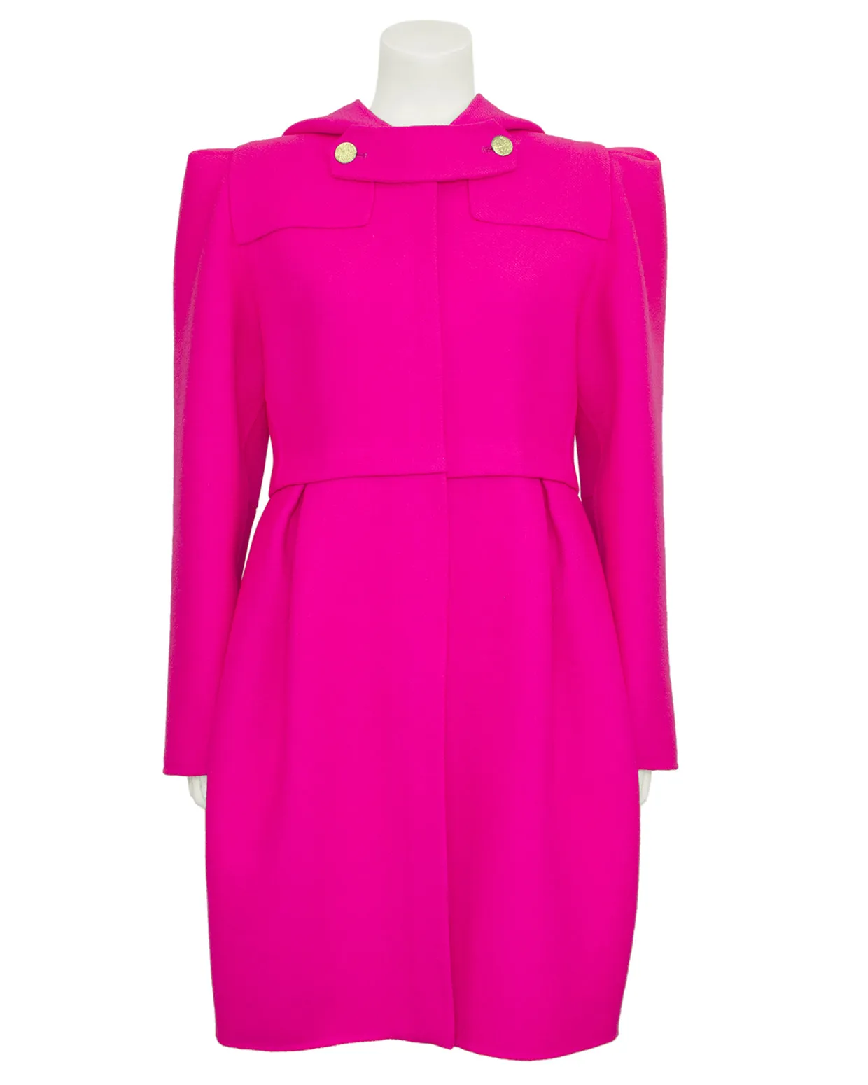 Pink Fall 2009 Runway Hooded Wool Coat