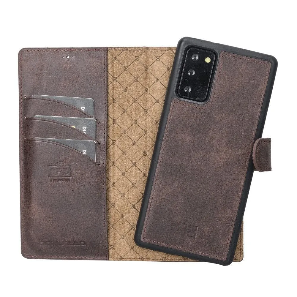 Samsung Galaxy Note 20 Series Detachble Leather Wallet Case - MW