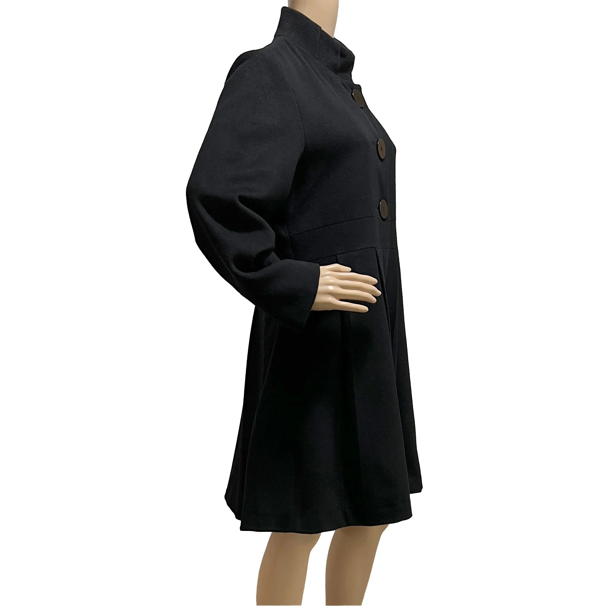 The Artifacts Collection Black Wool Winter Jacket Coat- M